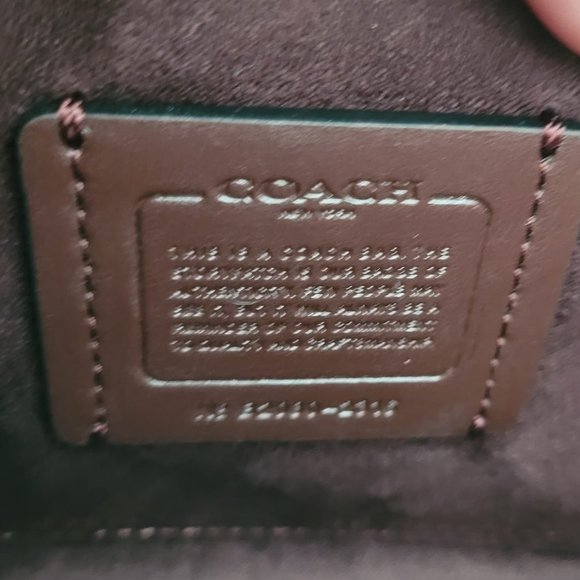 $239 *NEW* COACH Im/Khaki/Midnight Blue Multi Saddle Bag - Picture 7 of 15